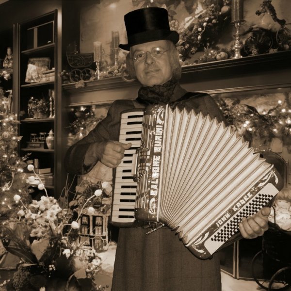 Dickens Accordeonist boekt u bij www.kwekel-evenementen.nl