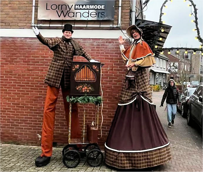 Dickens draaiorgel, www.kerst-entertainment.nl