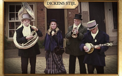 Dixieland Dickensorkest te boeken bij www.kwekel-evenementen.nl